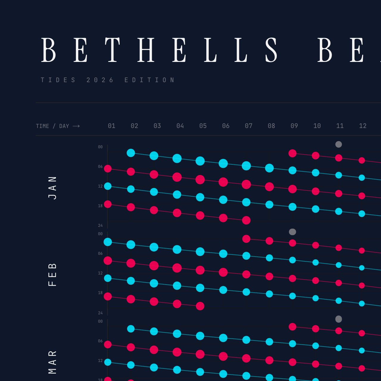 Bethells Beach poster detail — top left