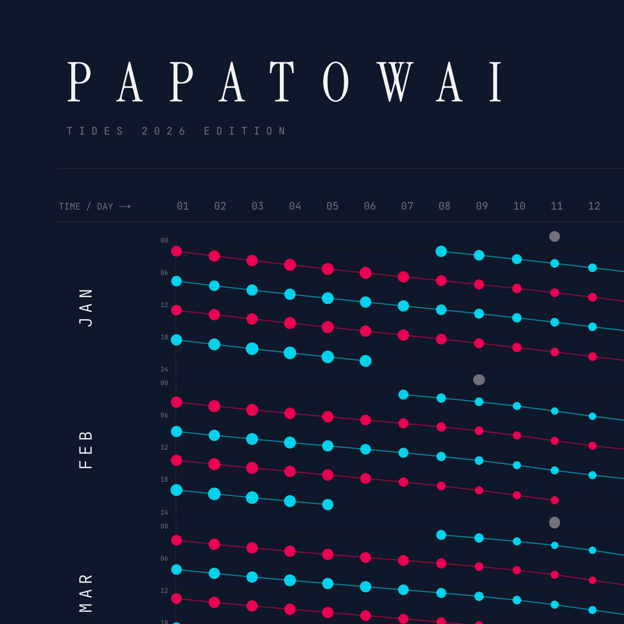 Papatowai poster detail — top left