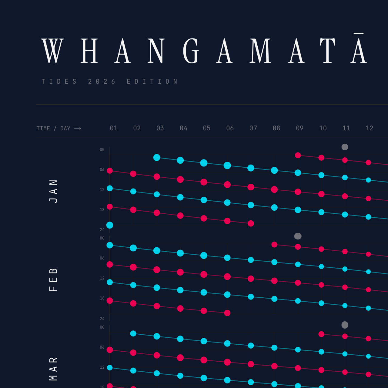 Whangamatā poster detail — top left