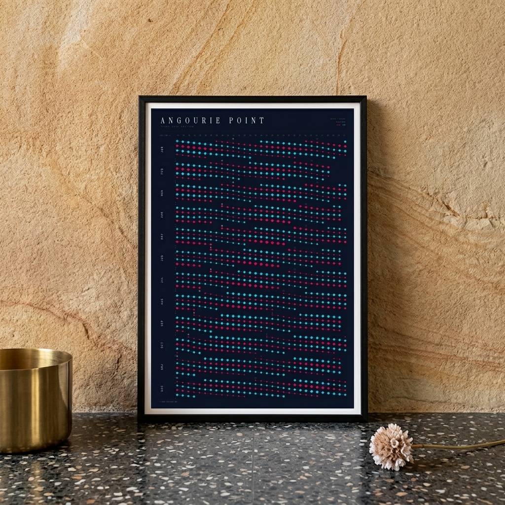 Poster in an interior setting
