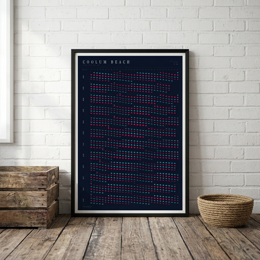 Poster in an interior setting