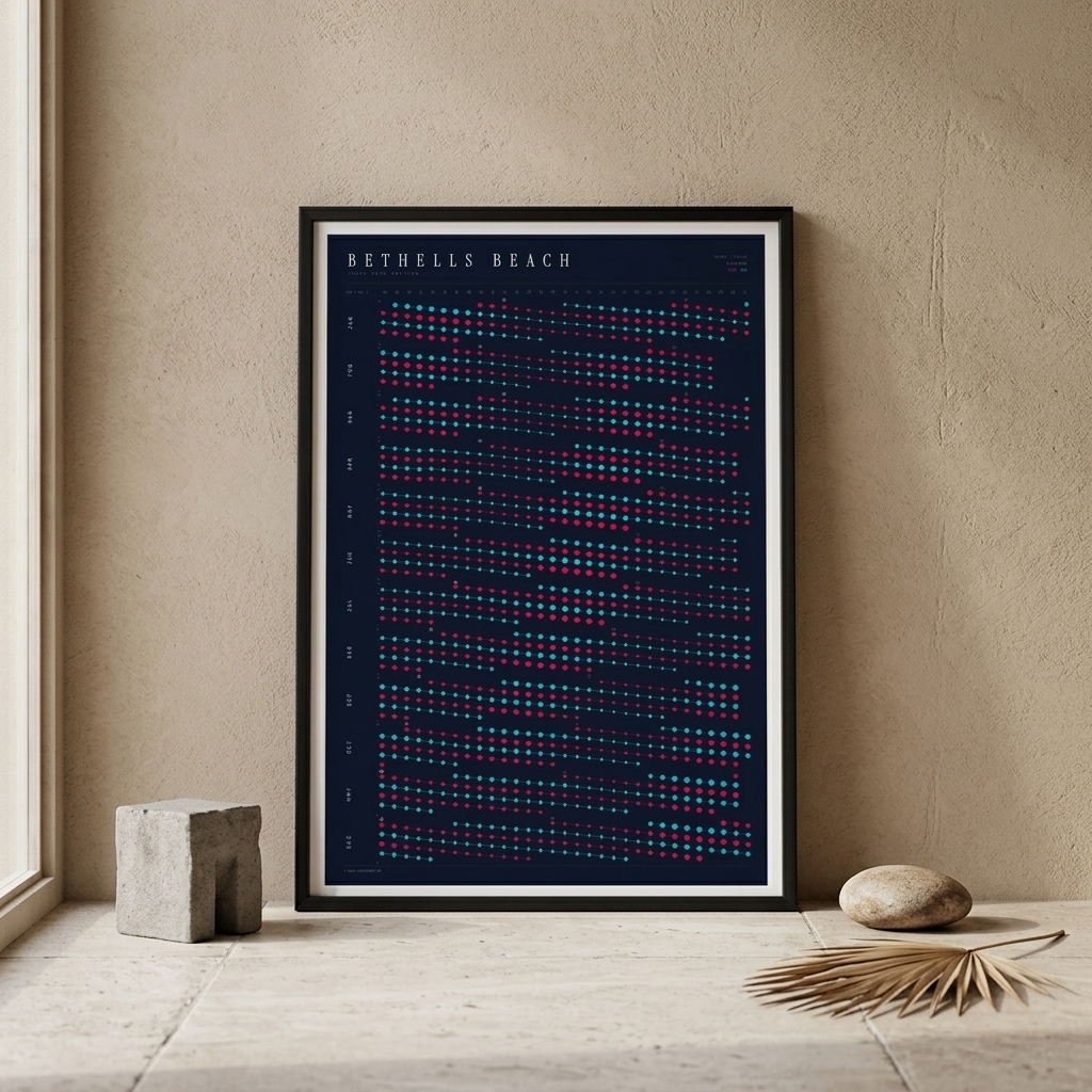 Poster in an interior setting