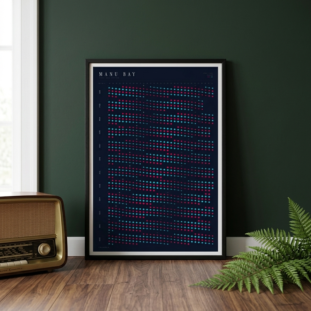 Poster in an interior setting