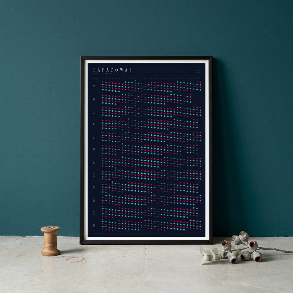 Poster in an interior setting