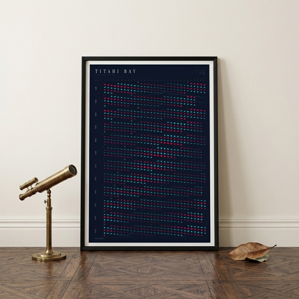 Poster in an interior setting