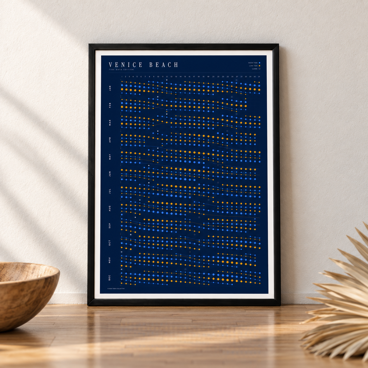 Poster in an interior setting