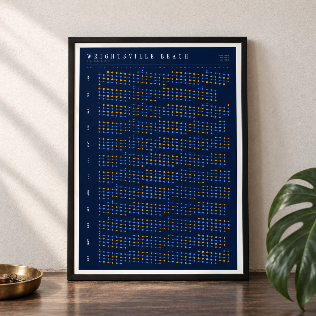 Poster in an interior setting